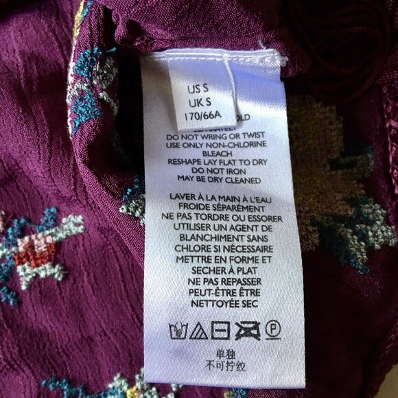 Urban Outfitters Harmony Fringe Purple Mini Skirt Size‎ Small - Picture 8 of 8